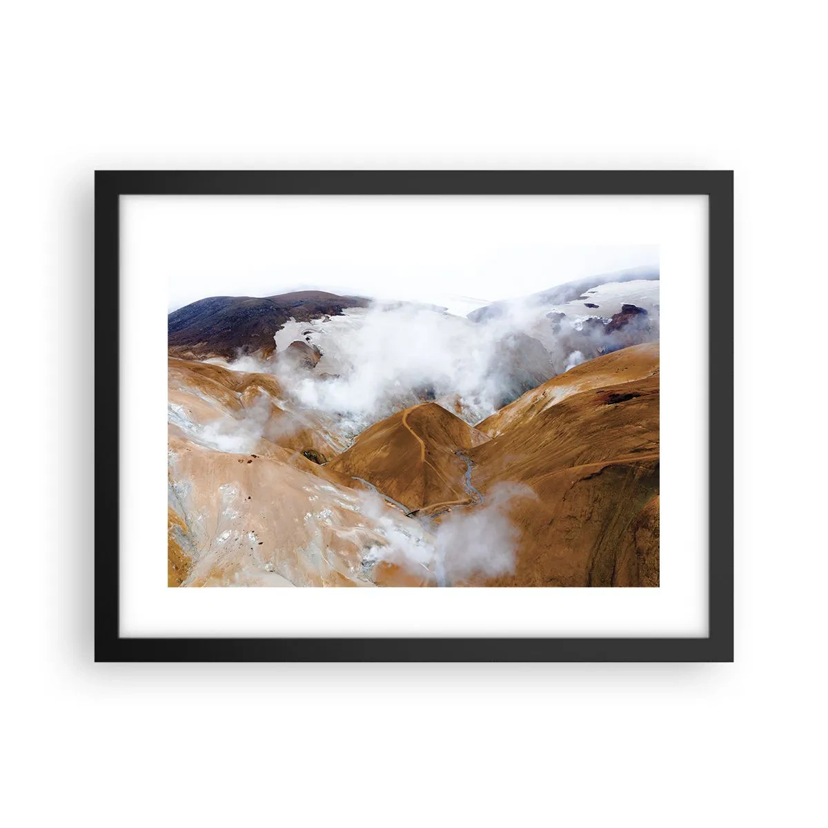 Poszter fehér keretben - Izland nyers szépsége - 40x30 cm
