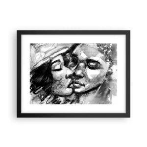 Poszter fehér keretben - Egy érzelmes pillanat - 40x30 cm