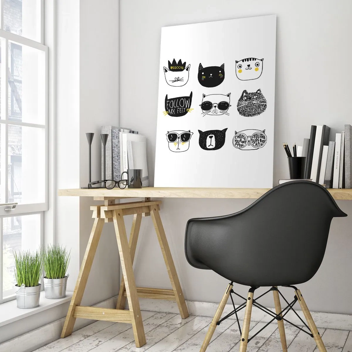 Üveg kép - Mindenki más - 50x70 cm
