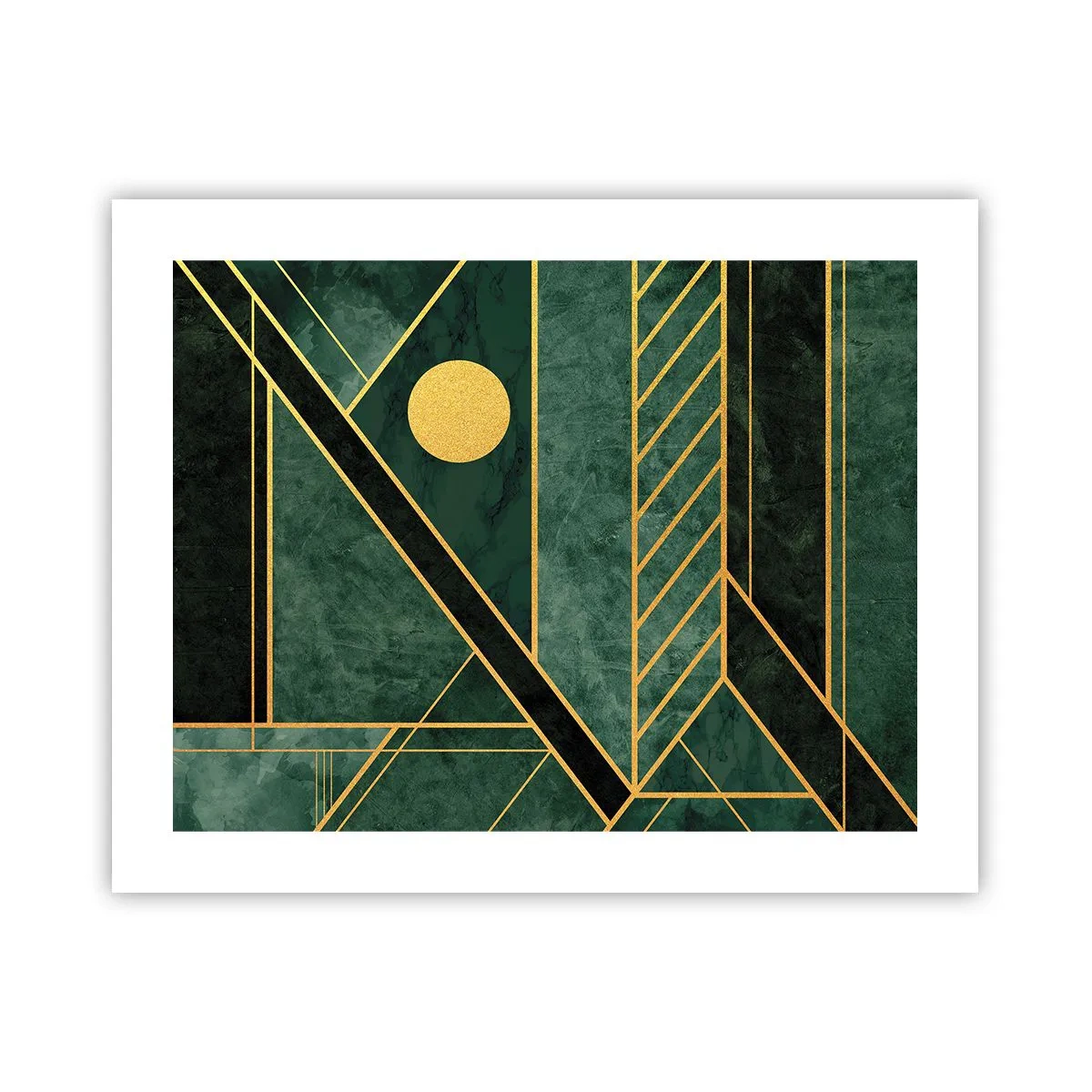 Poszter - Az arany és azúrkék dinamikája - 50x40 cm