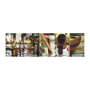 Fotótapéta Minta Öntapadós Deluxe Sticker - Egy polinéz paradicsomban - Utazások, Tájkép, Folyó - 100x30 cm