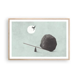 Poszter világos tölgy keretben - Valóra vált álom. - 91x61 cm