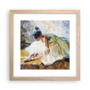 Poszter világos tölgy keretben - Degas festményéből - 30x30 cm