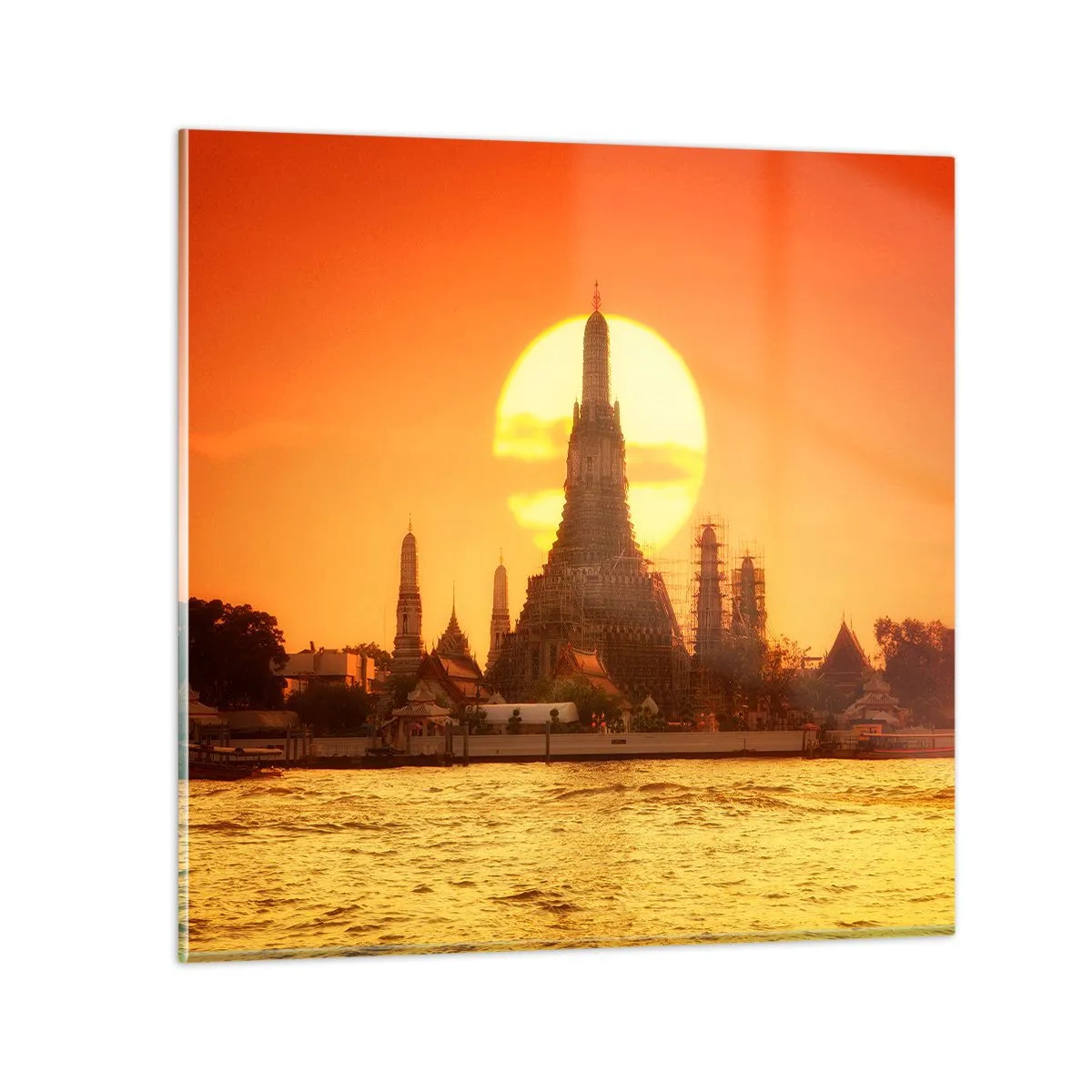 Üveg kép - Nap felé, mindig nap felé - 40x40 cm