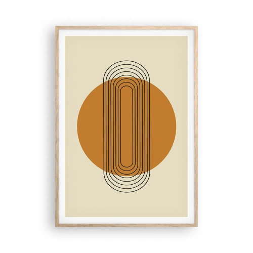 Poszter világos tölgy keretben - Tökéletes terv - 70x100 cm