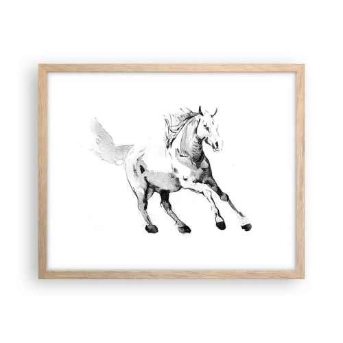 Poszter világos tölgy keretben - Megszelídíthetetlen lélek - 50x40 cm