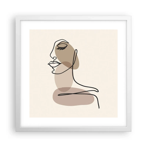 Poszter fekete keretben - Egy bizonyos szépségvonal - 40x40 cm