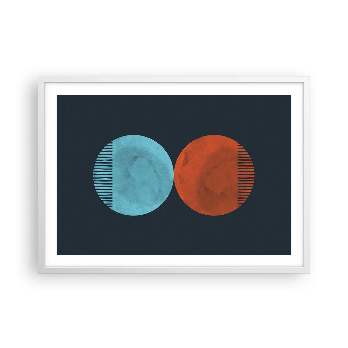 Poszter fekete keretben - Csak a geometria? - 70x50 cm