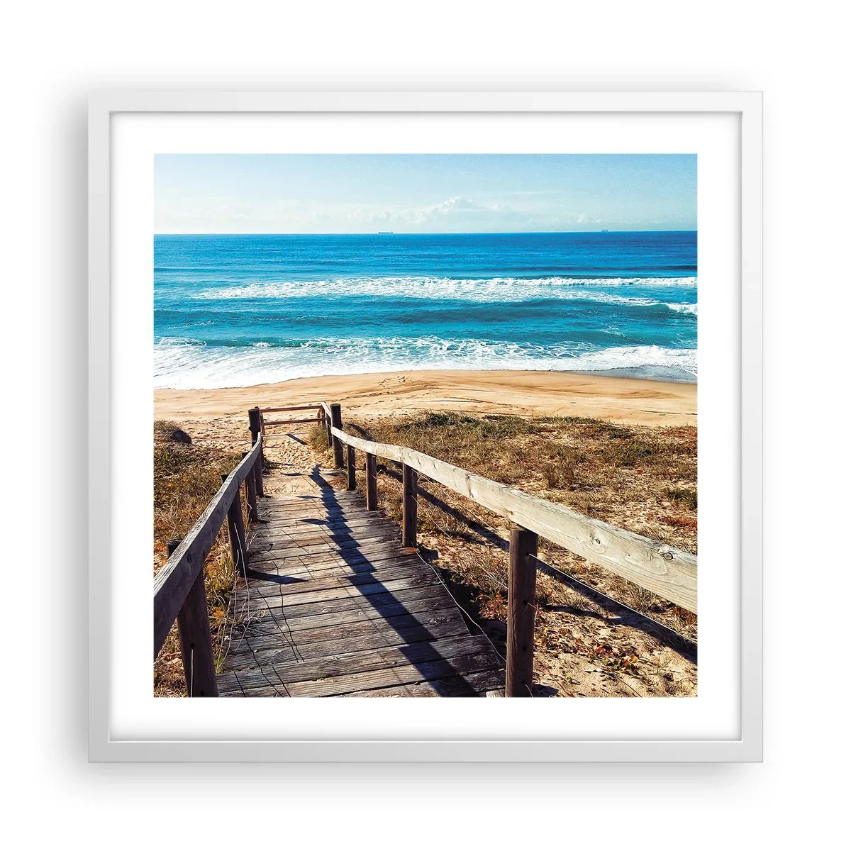 Poszter fekete keretben - Fuss! - 50x50 cm