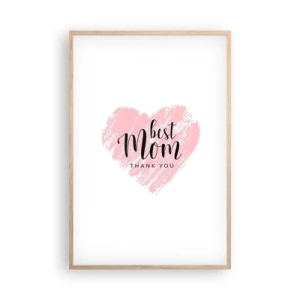 Poszter világos tölgy keretben - Mindig a megfelelő pillanat - 61x91 cm