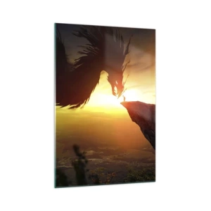 Üveg kép - Sárkányölő - 70x100 cm