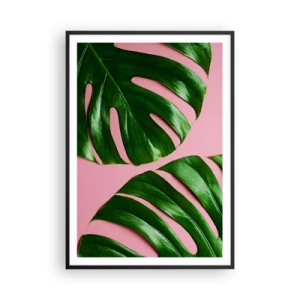 Poszter fehér keretben - Zöld rendez-vous - 70x100 cm