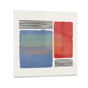 Üveg kép - A geometria szelleme és betűje - 50x50 cm