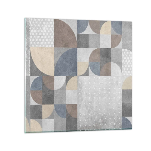 Üveg kép - Kerámia fantázia - 40x40 cm