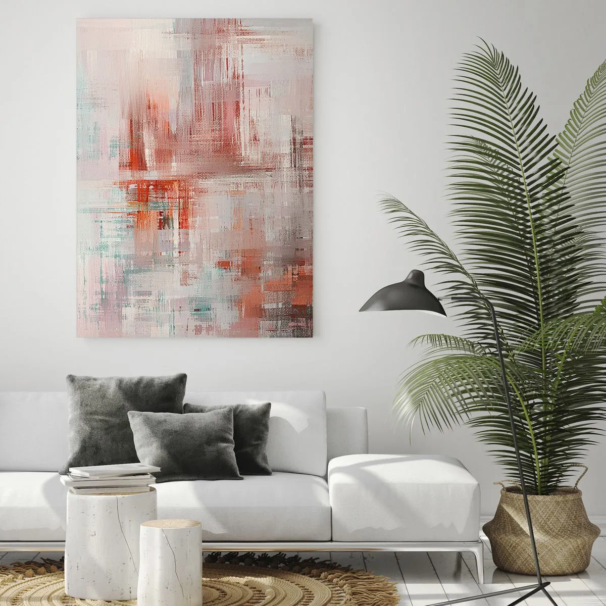 Üveg kép - Ködös. De rózsaszín - 50x70 cm