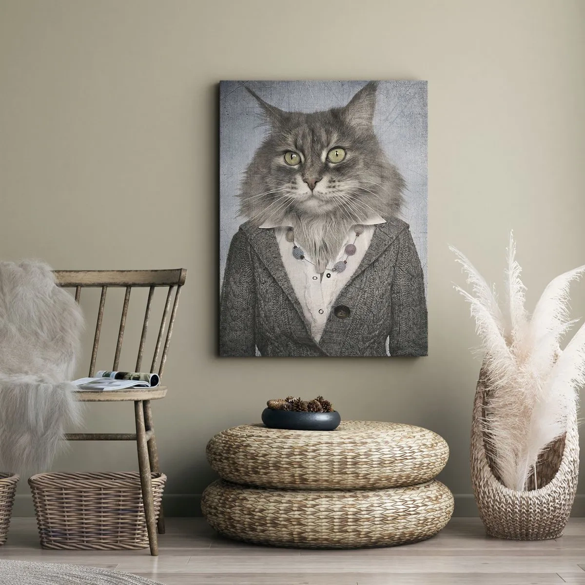 Vászonkép - A szőrmék újra divatosak - 45x80 cm