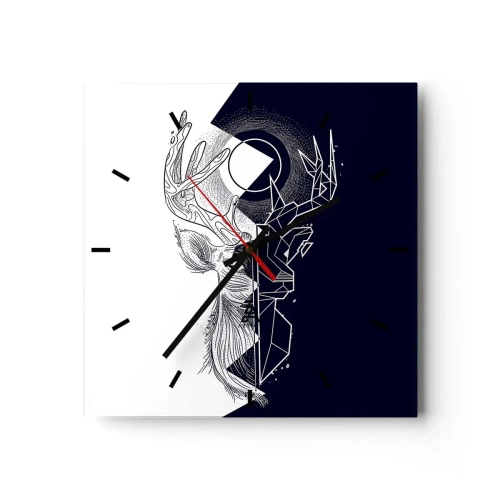 Falióra, Óra - Az ellentétek harca és egysége - 40x40 cm