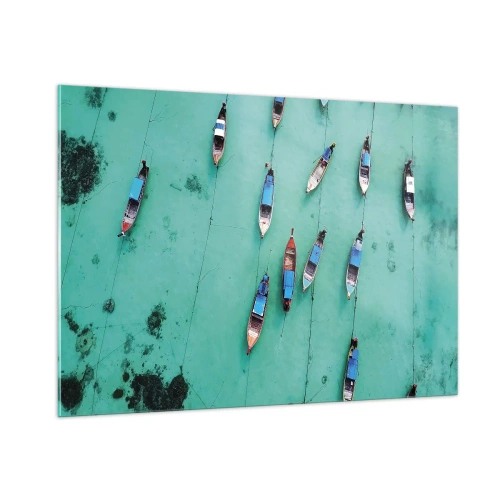 Üveg kép - Örömteli várakozásban - 100x70 cm