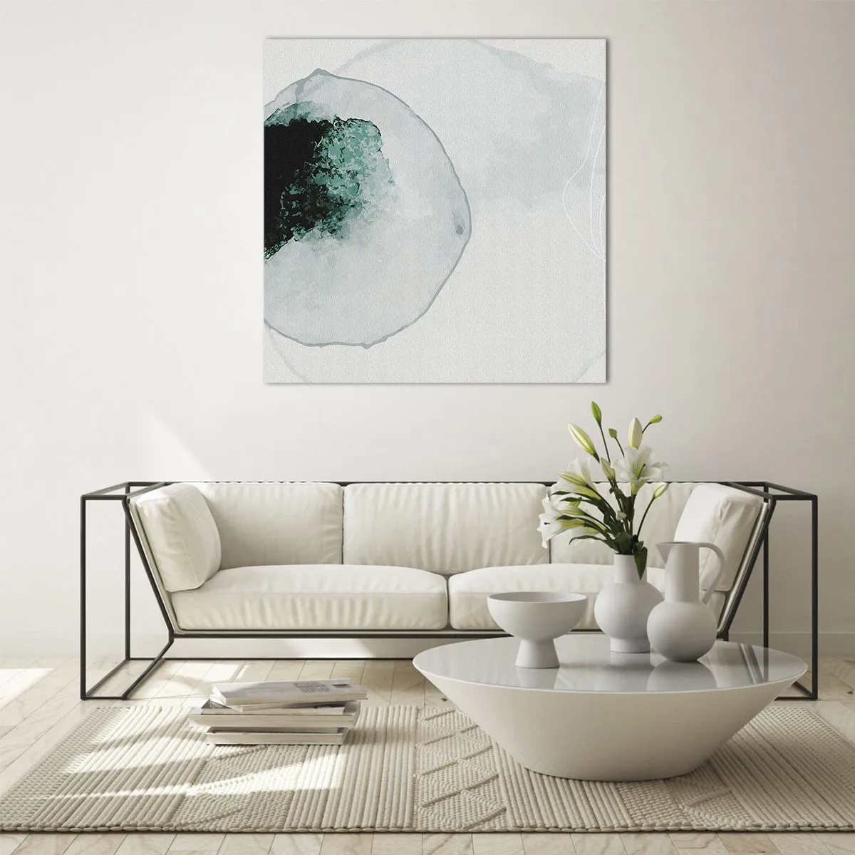 Üveg kép - Egy vízcseppben - 70x70 cm