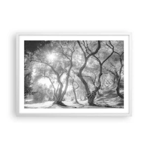 Poszter fekete keretben - Egy olajfaligetben - 70x50 cm