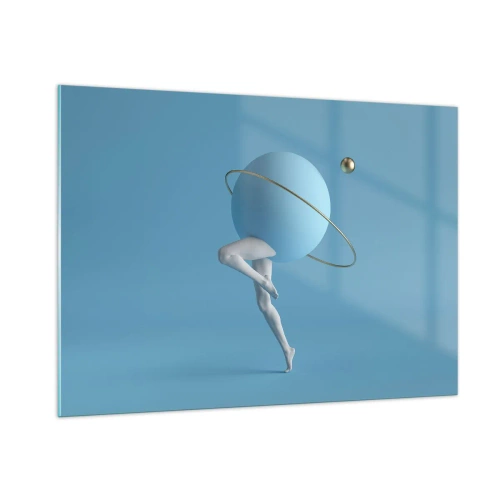 Üveg kép - És a bolygók megbolondulnak - 100x70 cm