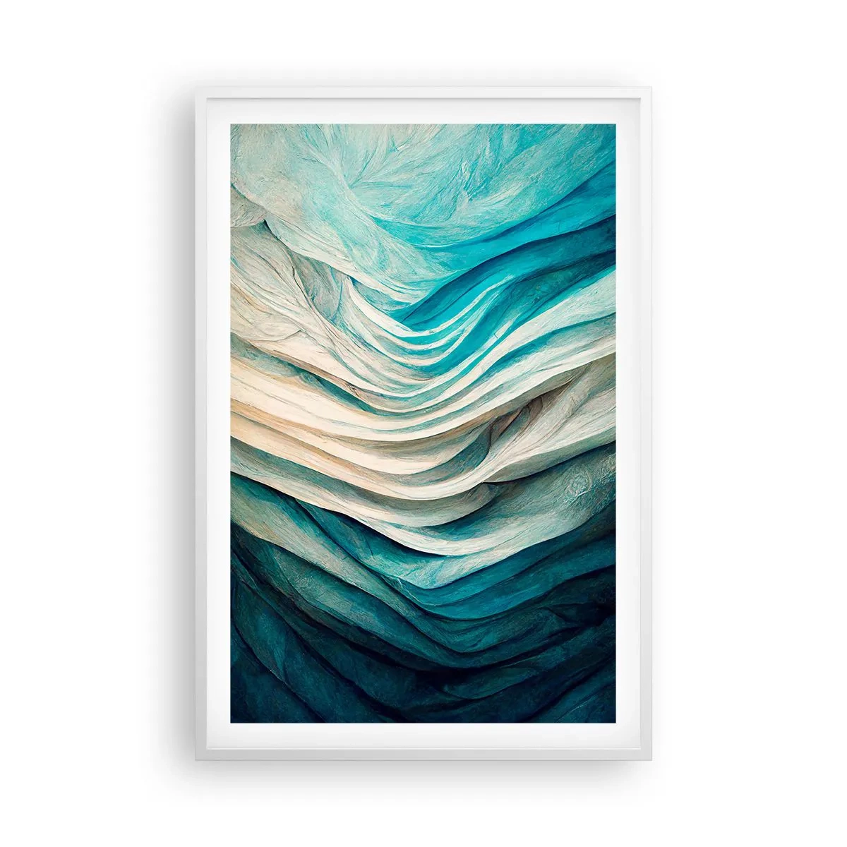 Poszter fekete keretben - Kék telhetetlenség - 61x91 cm