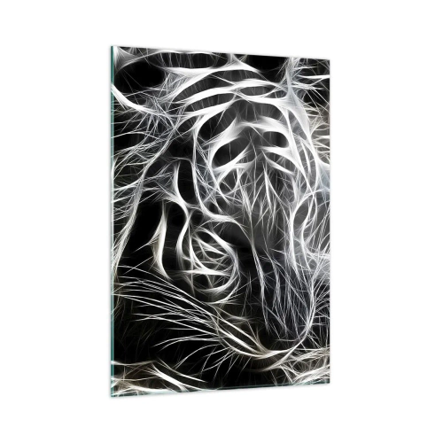 Üveg kép - Tanulmány a macska könnyedségéről - 50x70 cm