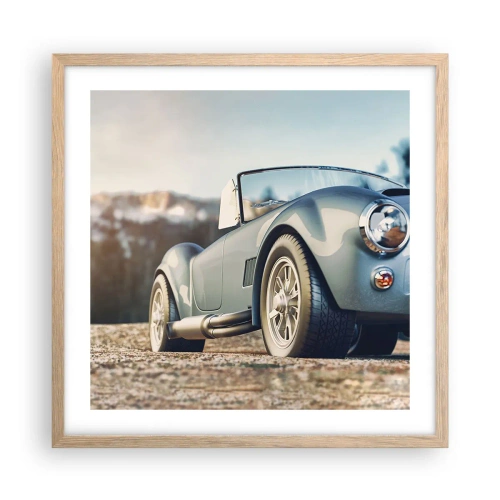 Poszter világos tölgy keretben - Mert a stílus számít - 50x50 cm