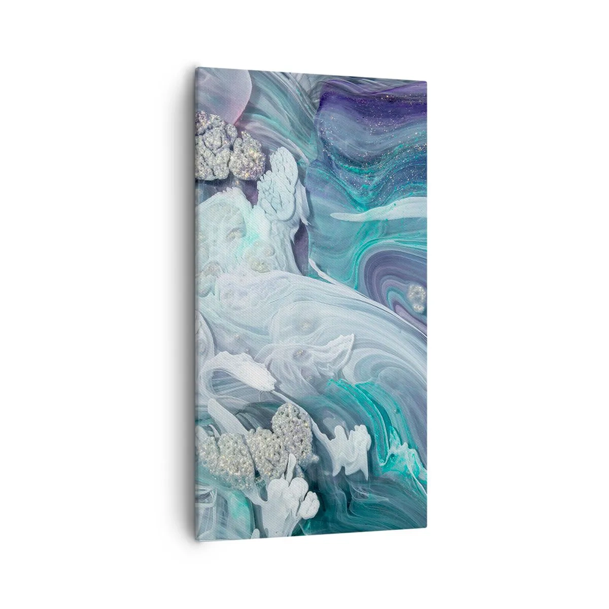 Vászonkép - Kék áramlatok - 55x100 cm