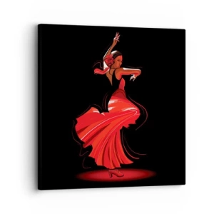 Vászonkép - A flamenco tüzes szelleme - 30x30 cm