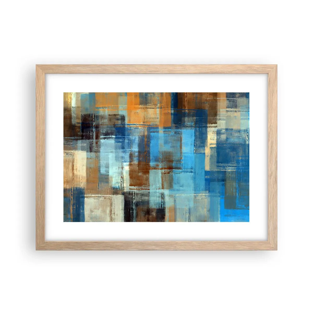 Poszter világos tölgy keretben - A kék fátyolon keresztül - 40x30 cm