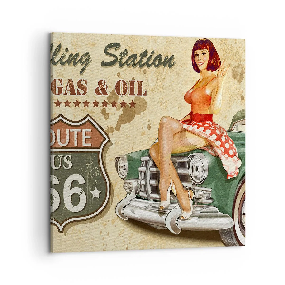 Vászonkép - A csodálatos 40-es évek. - 50x50 cm