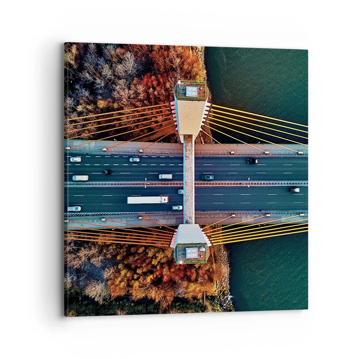 Vászonkép - TÚL a vizeken, túl az erdőkön - 70x70 cm