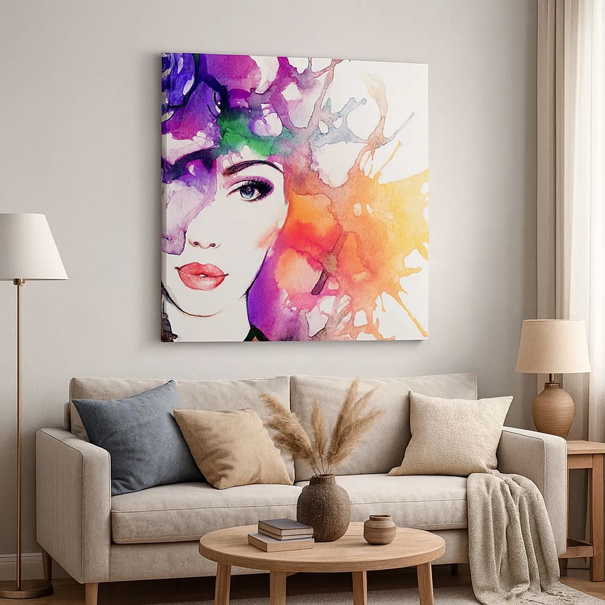 Vászonkép - Fejjel a felhőkben - 30x30 cm