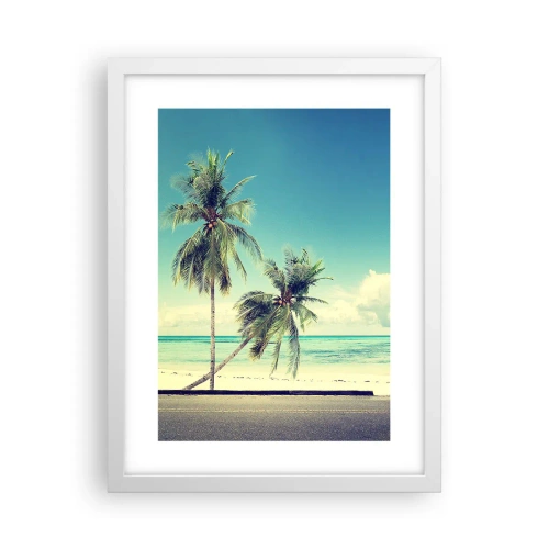 Poszter fekete keretben - Ideje elkezdeni a nyaralást - 30x40 cm