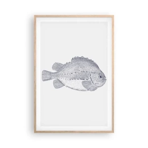 Poszter világos tölgy keretben - A természettudós albumába - 61x91 cm