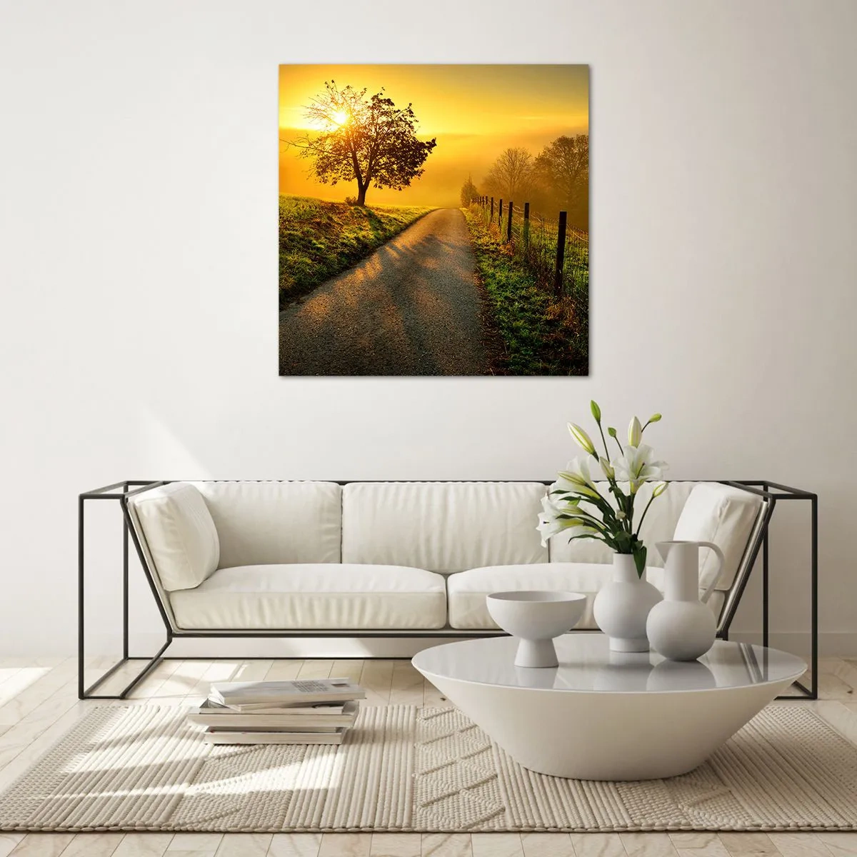 Üveg kép - Mézes délután - 60x60 cm