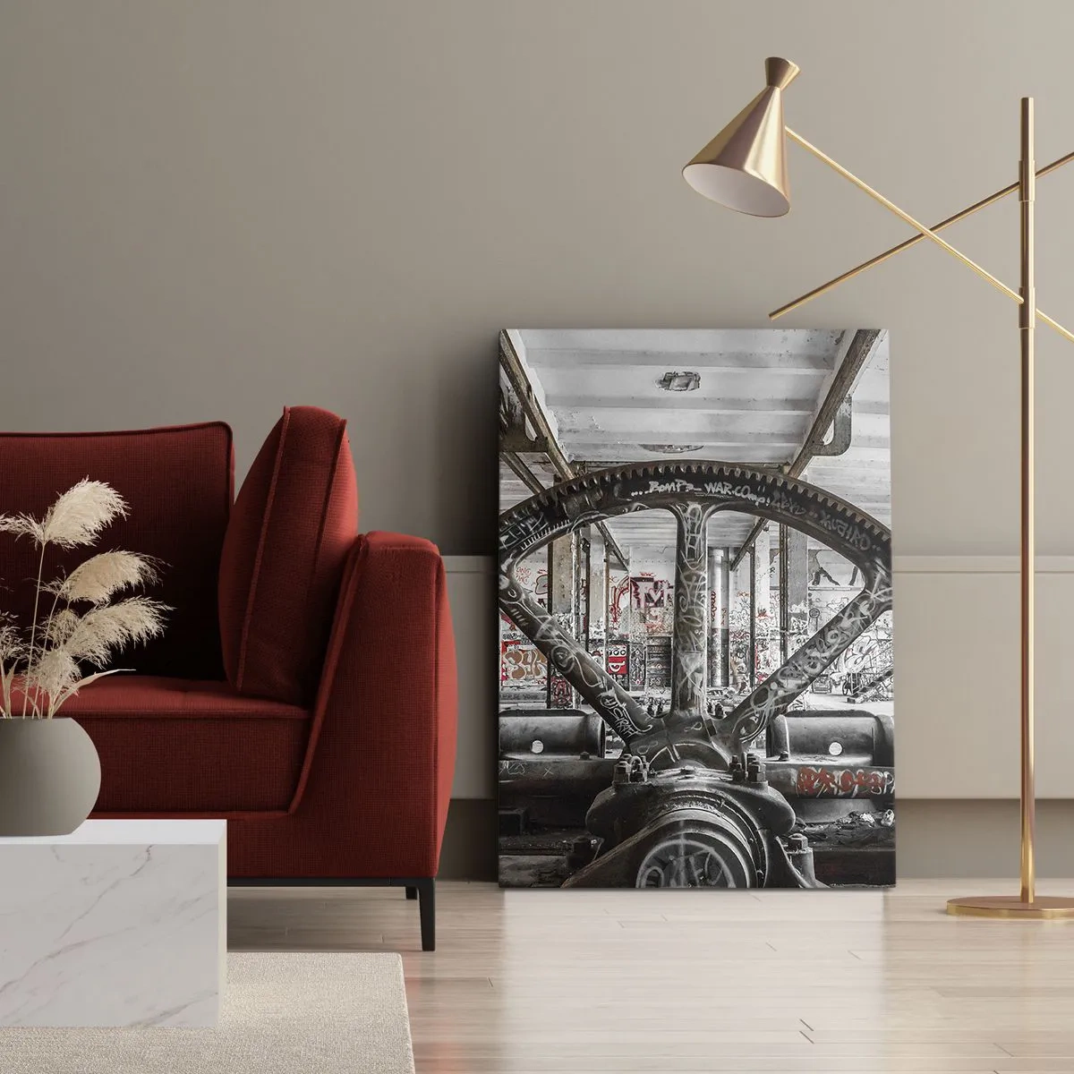 Vászonkép - A gyár titkos élete - 70x100 cm