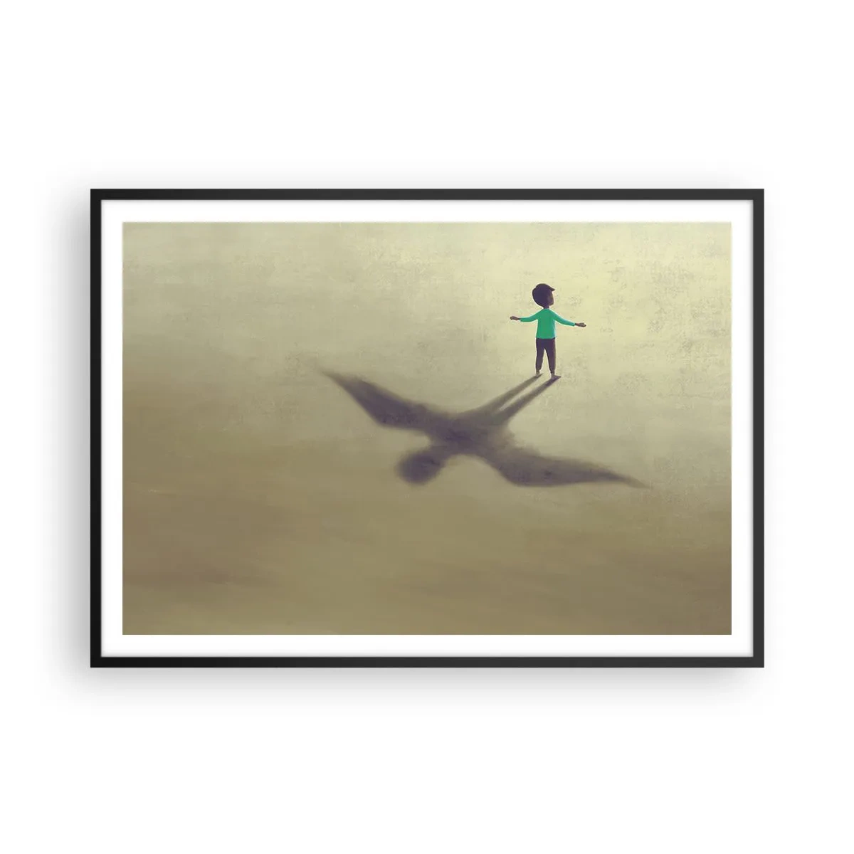 Poszter fehér keretben - A jövő hőse - 100x70 cm