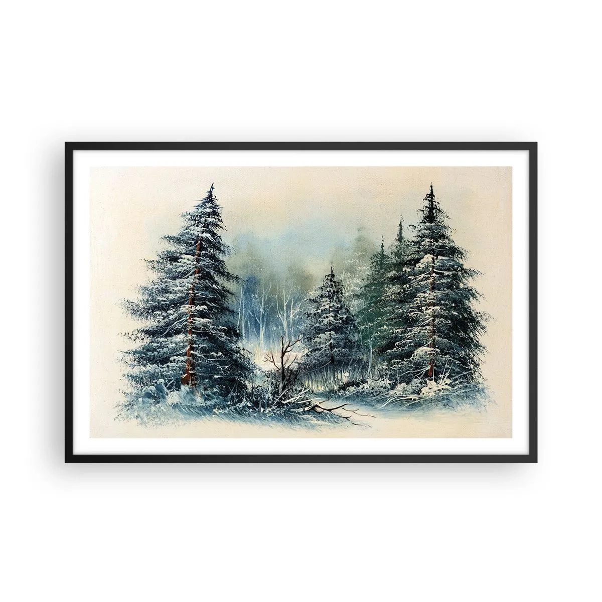 Poszter fehér keretben - Karácsonyra készen - 91x61 cm