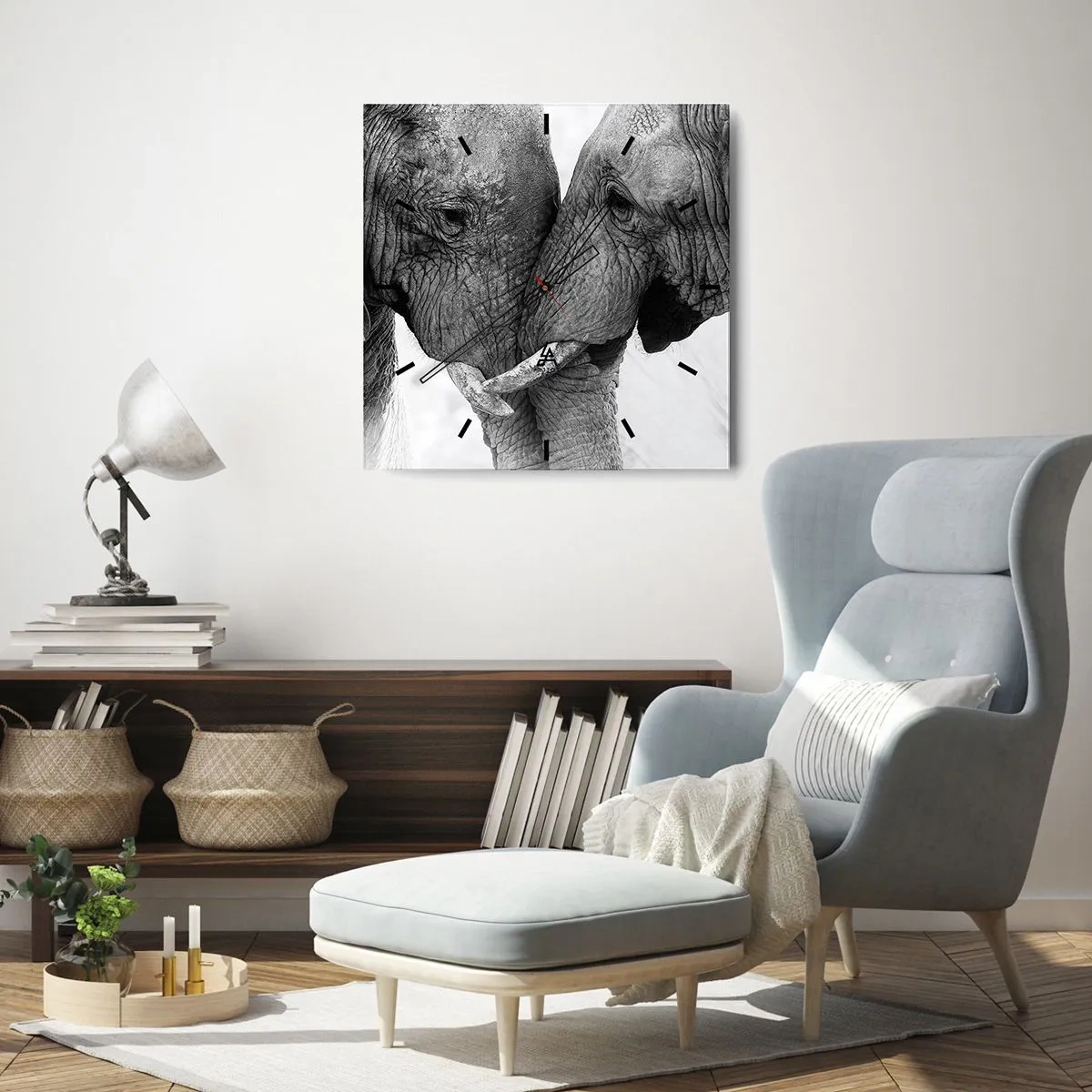 Falióra, Óra - Szívélyes vallomás - 40x40 cm