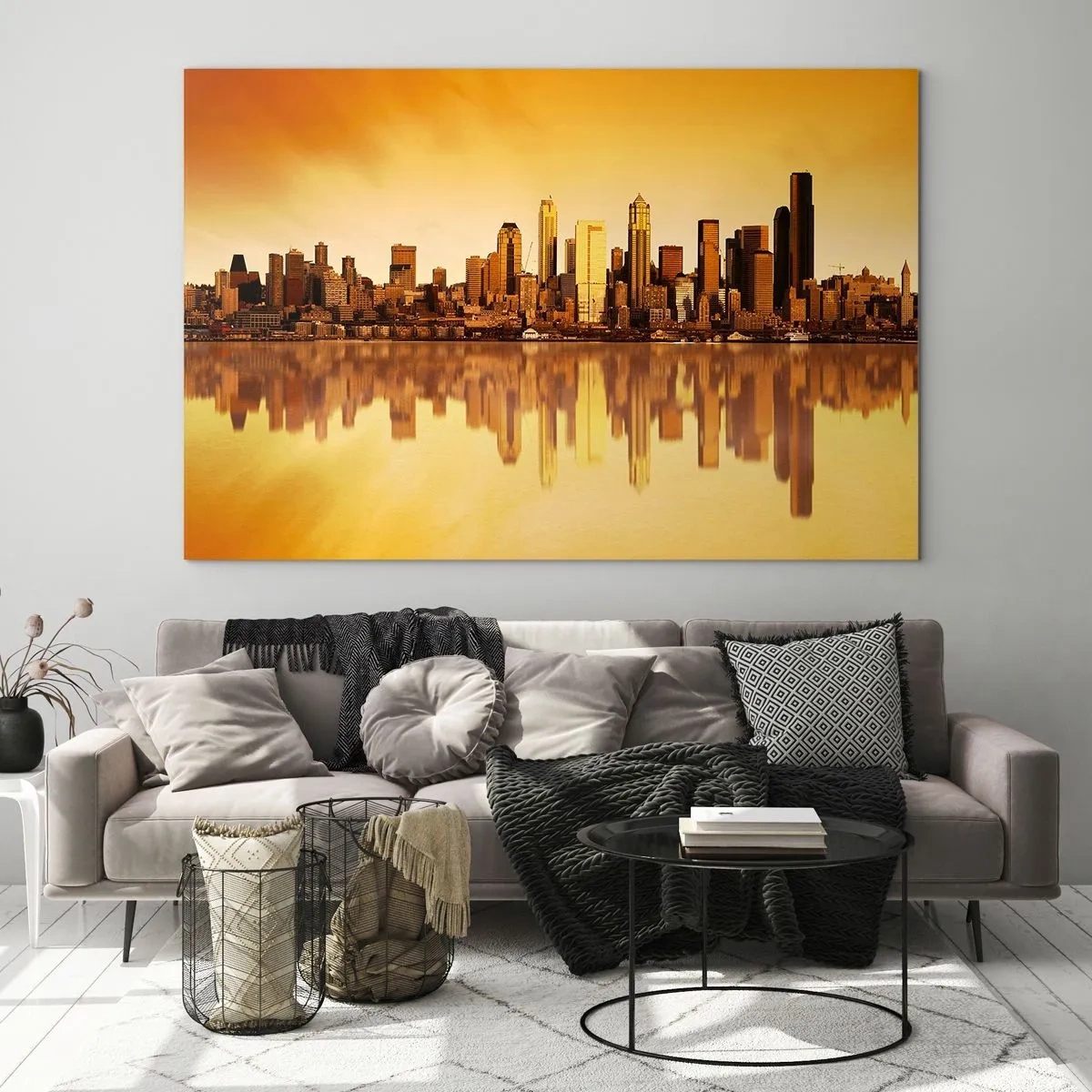 Üveg kép - A metropolisz csendje - 70x50 cm