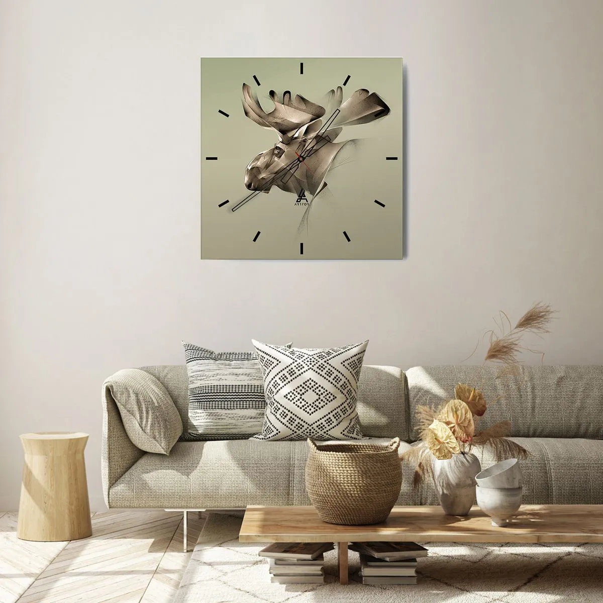 Falióra, Óra - A béke szelíd ereje - 40x40 cm