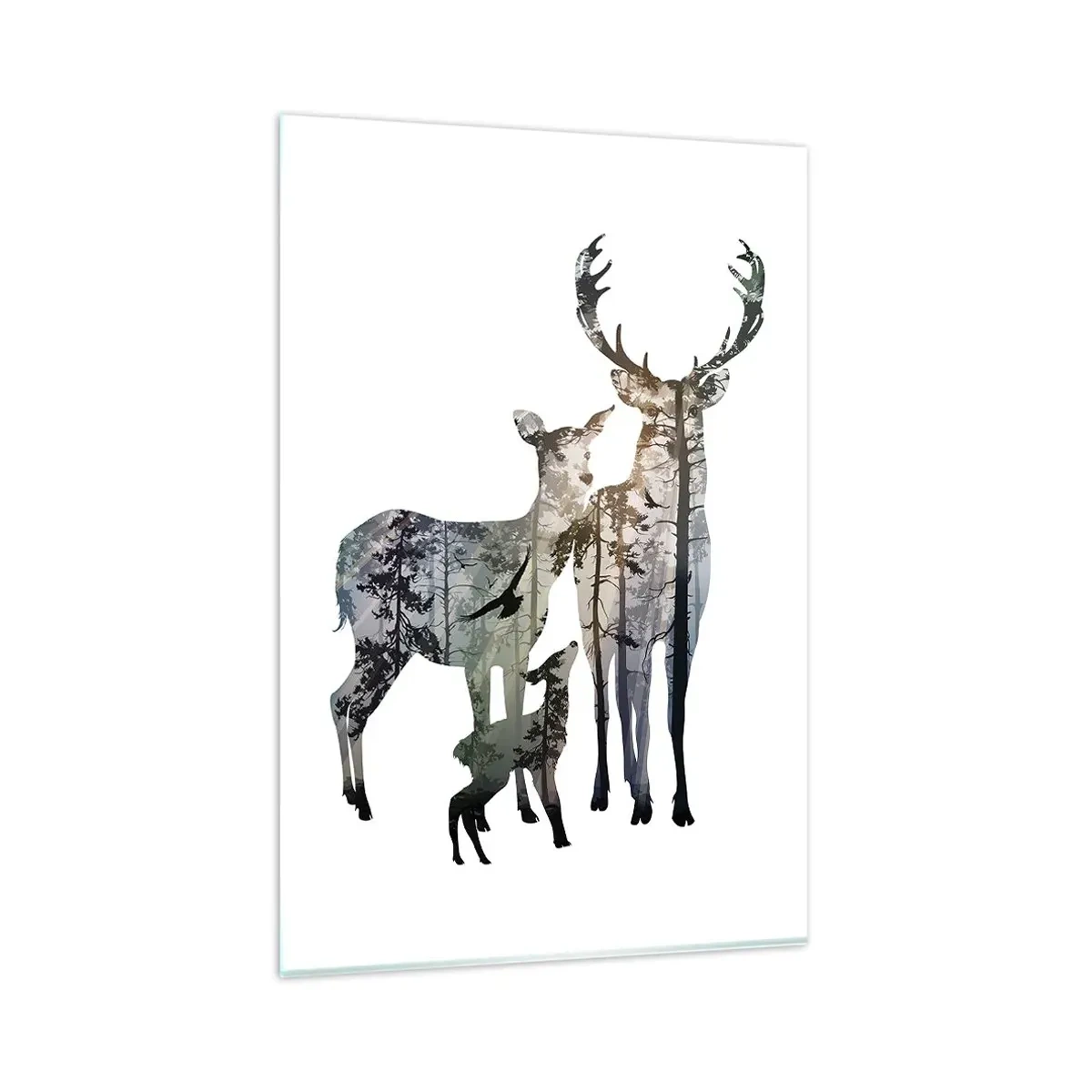 Üveg kép - Családi fotó - 80x120 cm