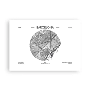 Poszter - Barcelona anatómiája - 70x50 cm
