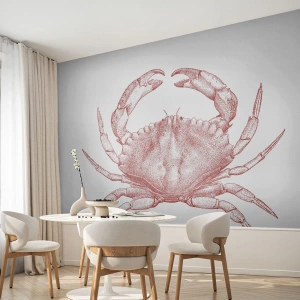 Öntapadós Fotótapéta Deluxe Sticker - Rák a rákok felett - Rák, Tenger gyümölcsei, Kagylófélék - 100x70 cm