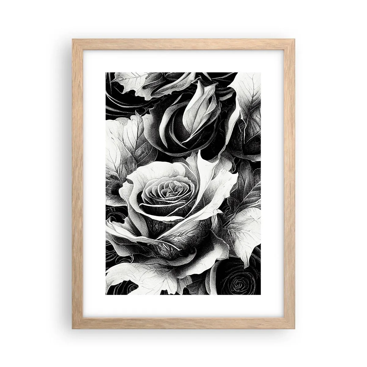 Poszter világos tölgy keretben - Mindig a királynő - 30x40 cm