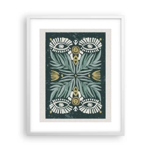 Poszter fekete keretben - Mint egy népi kivágás - 40x50 cm