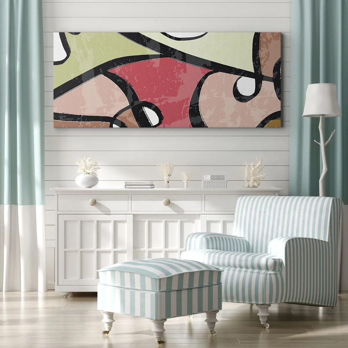 Vászonkép - Pirouettek a színek között - 120x50 cm