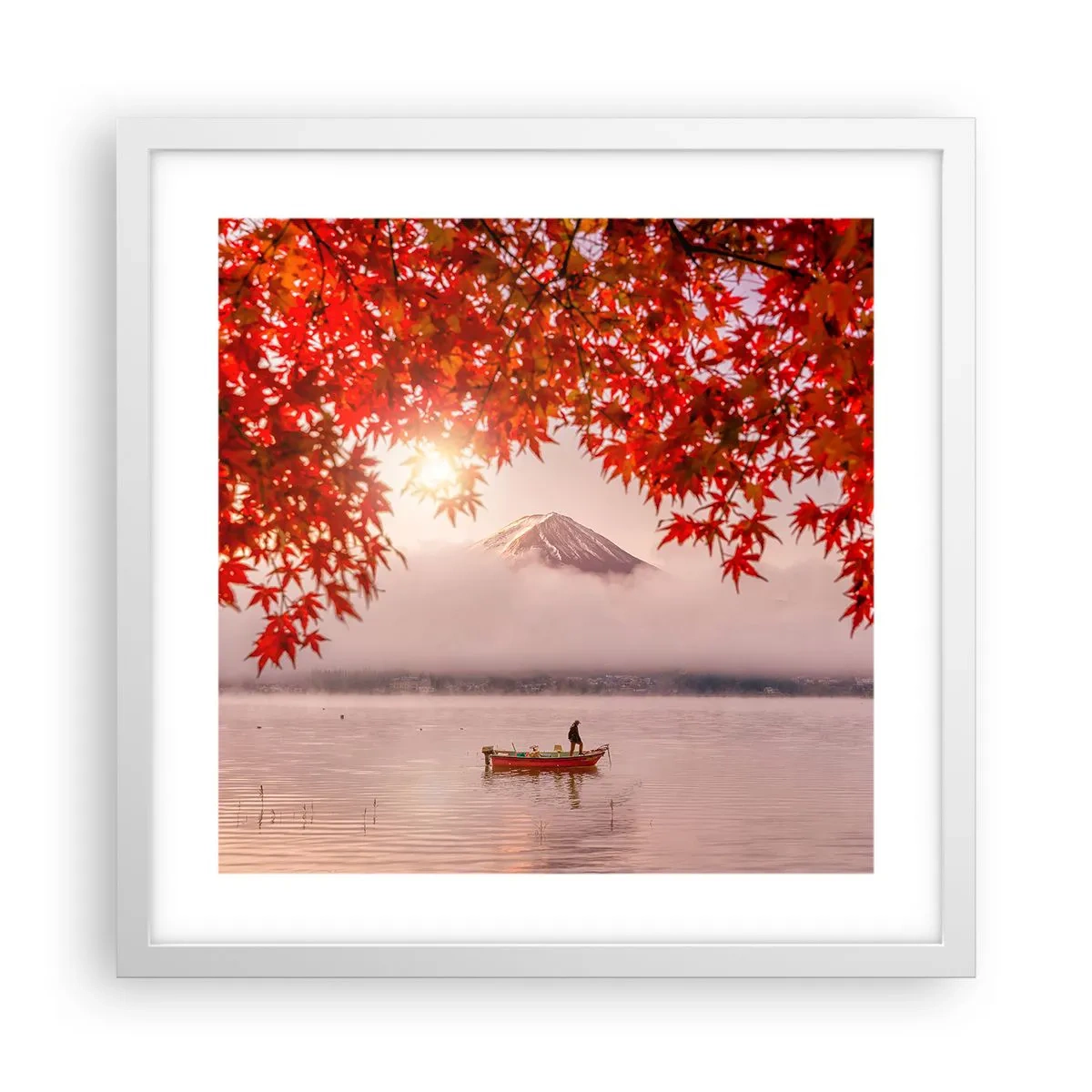 Poszter fekete keretben - Japán hangulatban - 40x40 cm